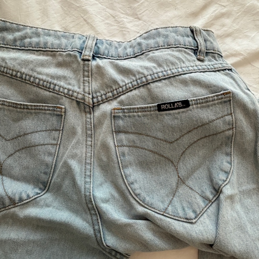 ROLLA'S Light Blue organic cotton Button-Fly Jeans